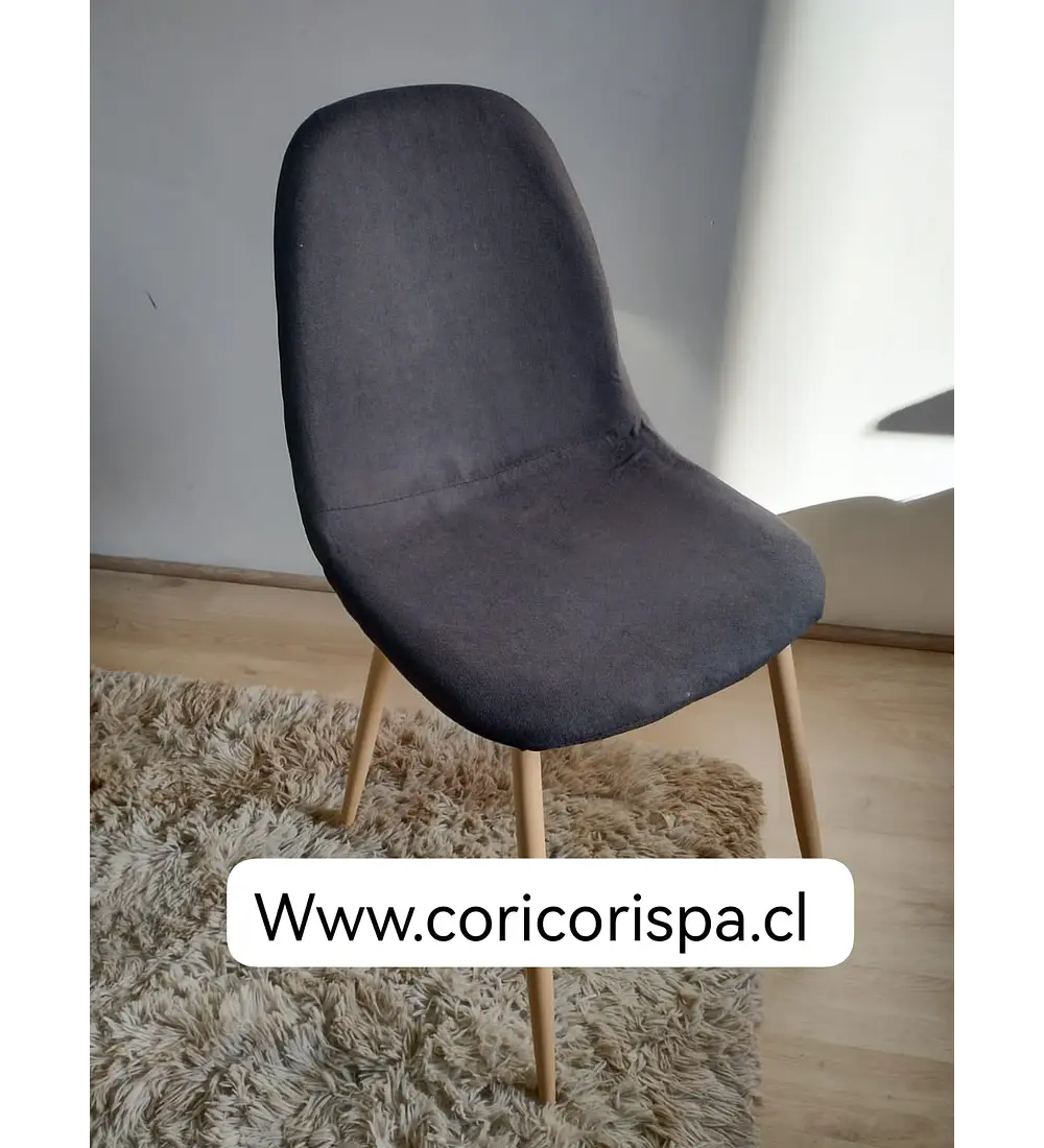 Silla Scoop Lino Wood