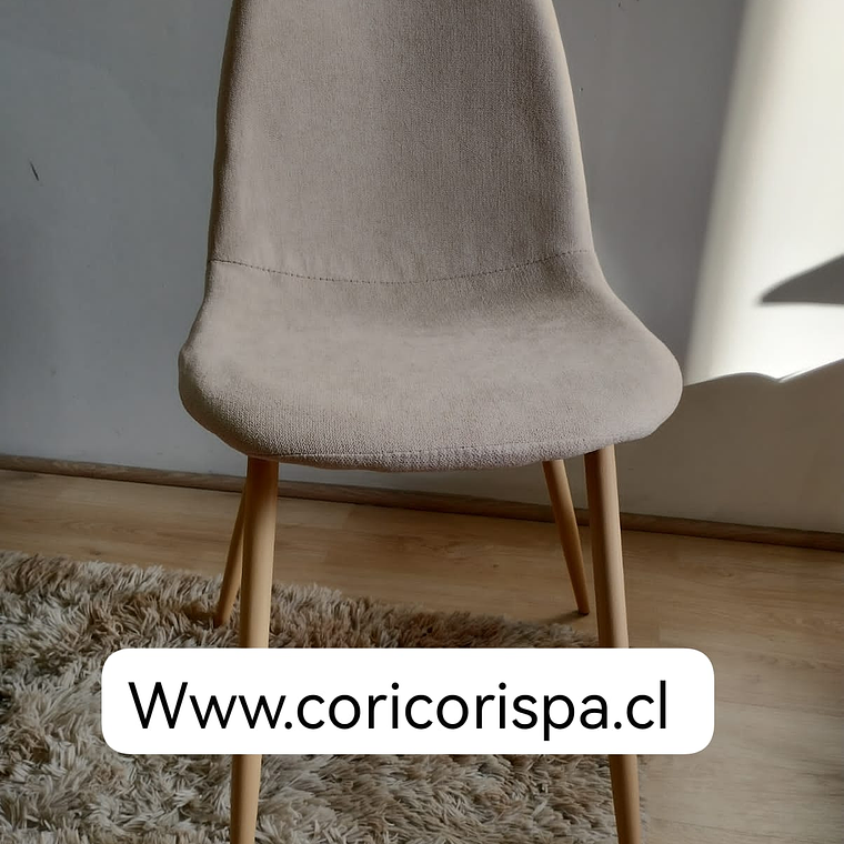 Silla Scoop Lino Wood 11