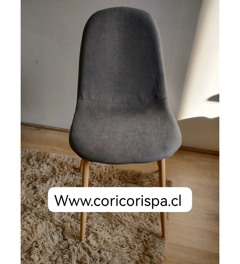Silla Scoop Lino Wood