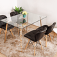 Comedor Rubi 120x80cms + 4 Silla Eames Mariposa Ecocuero - Miniatura 5