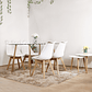 Comedor Rubi 120x80cms + 4 Sillas Tulip  - Miniatura 2