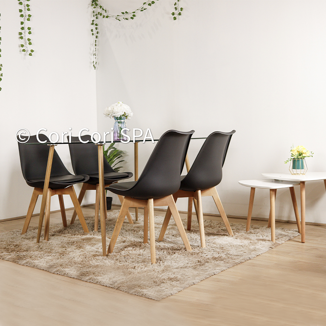 Comedor Rubi 120x80cms + 6 Sillas Tulip 9