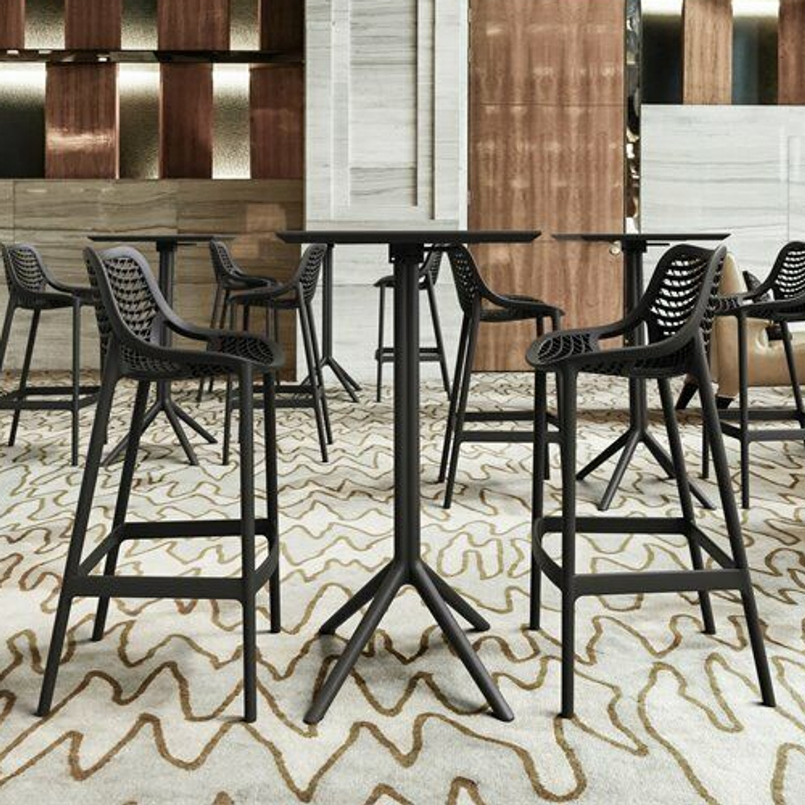 Taburete Piso de Bar Terraza Air Berlín 77cms 2