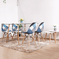 Comedor Rubi 120x80cms + 4 Sillas Patchwork Eames - Miniatura 2