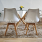 Comedor Madrid 140x80cms + 4 Sillas Tulip - Miniatura 4