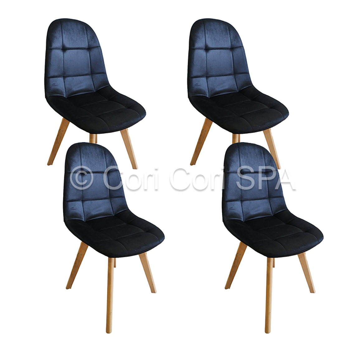 Pack 4 Sillas Capitonne Velvet  2