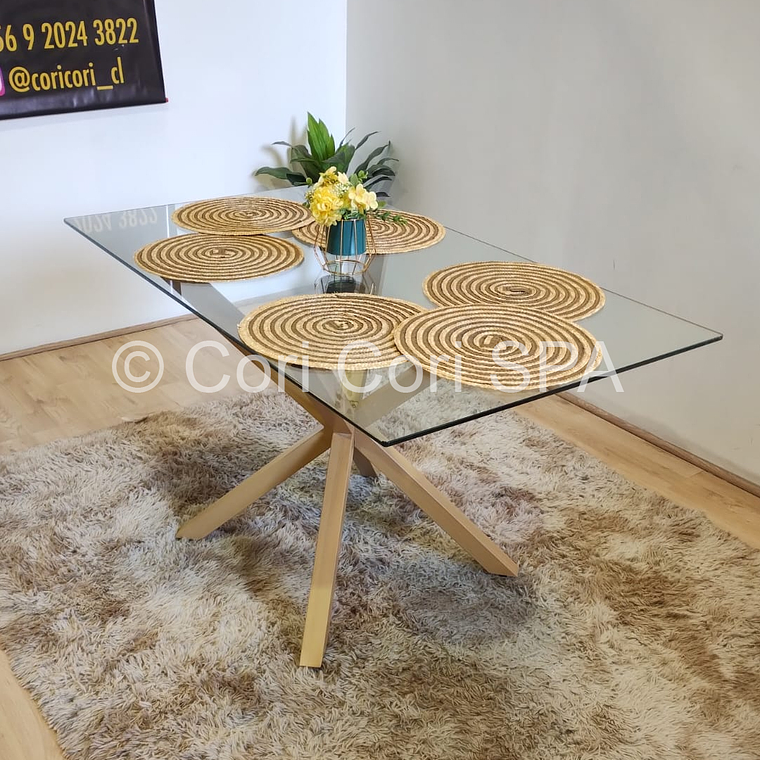 Comedor Madrid 140x80cms + 6 Sillas Eames 5