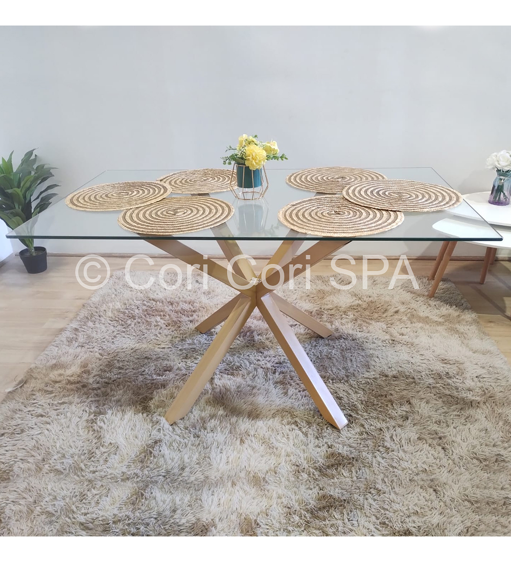 Comedor Madrid 140x80cms + 4 Sillas Tolix Asiento de Madera