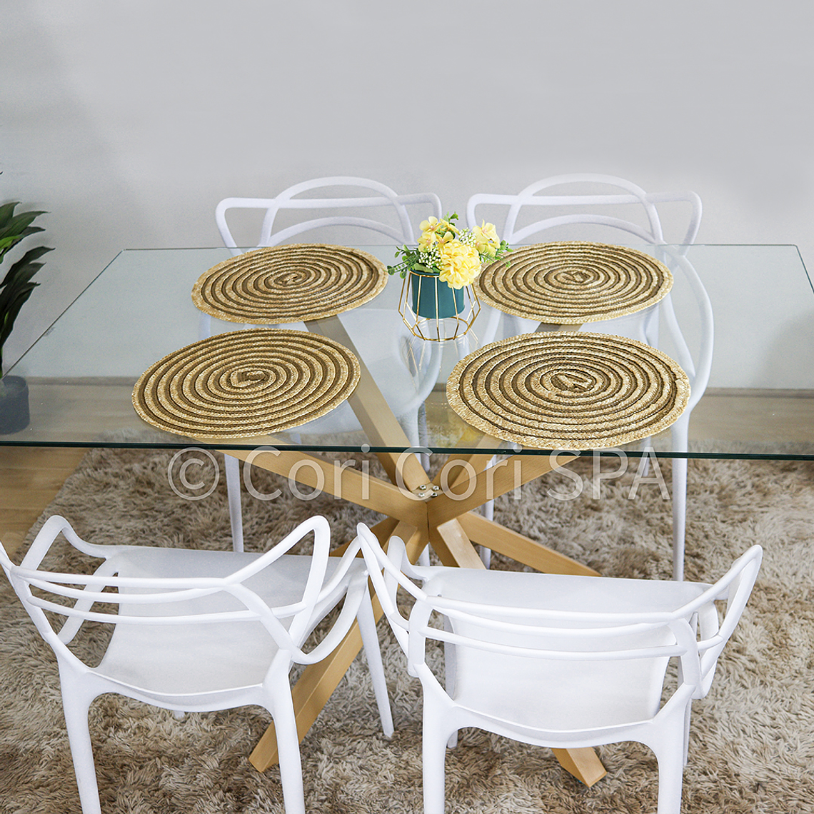 Comedor Madrid 140x80cms  + 4 Sillas Master  2