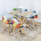Comedor Madrid 140x80cms + 4 Silla  Patchwork Wood  - Miniatura 3