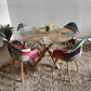 Comedor Warwick 120cm  + 4 Butacas Patchwork  - Miniatura 5
