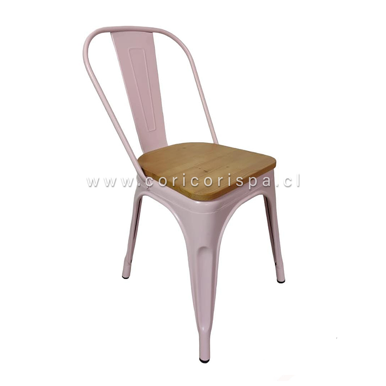 Comedor Warwick 100cms + 4 Silla Tolix Asiento de Madera  5