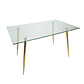 Mesa de Vidrio Rubi Gold 130x80cm - Miniatura 3