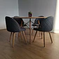 Comedor Mesa Wood 100cm + 4 Sillas Bread Lino Wood - Miniatura 3