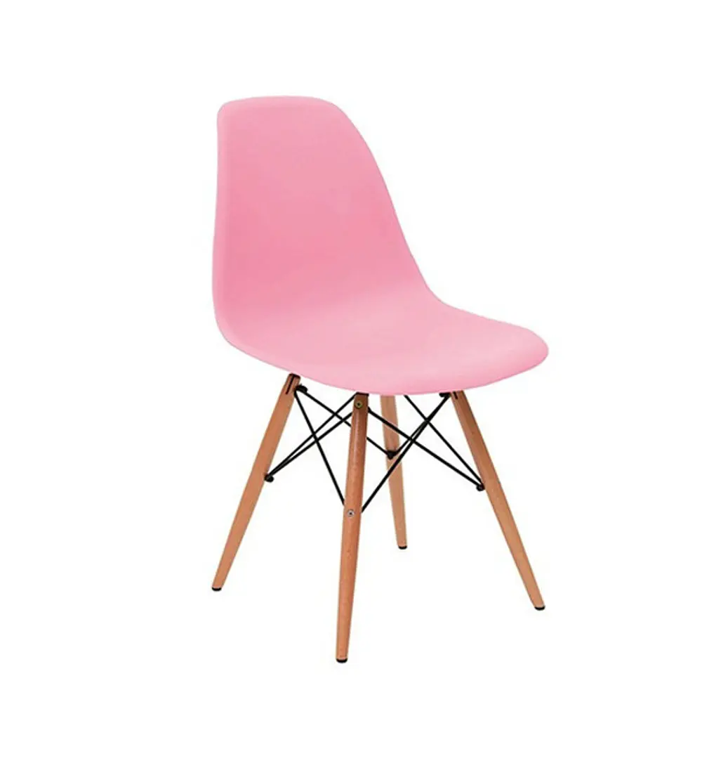 Comedor Mesa Wood 100cm + 4 Sillas Eames