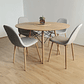 Comedor Mesa Wood 100cm +  4 Sillas Scoop  - Miniatura 4