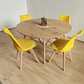 Comedor Mesa Wood 100cm + 4 Sillas Tulip   - Miniatura 4