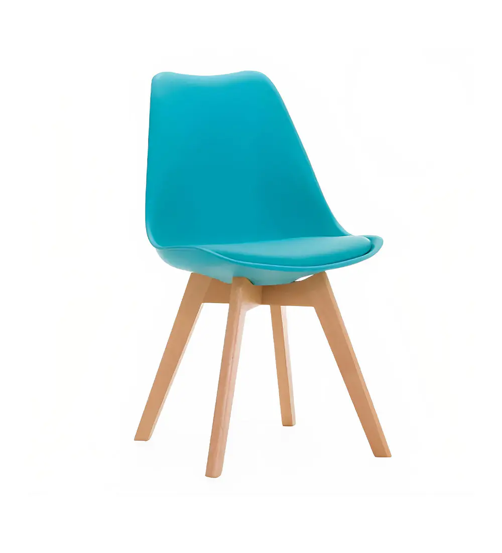 Comedor Mesa Wood 100cm + 4 Sillas Tulip  
