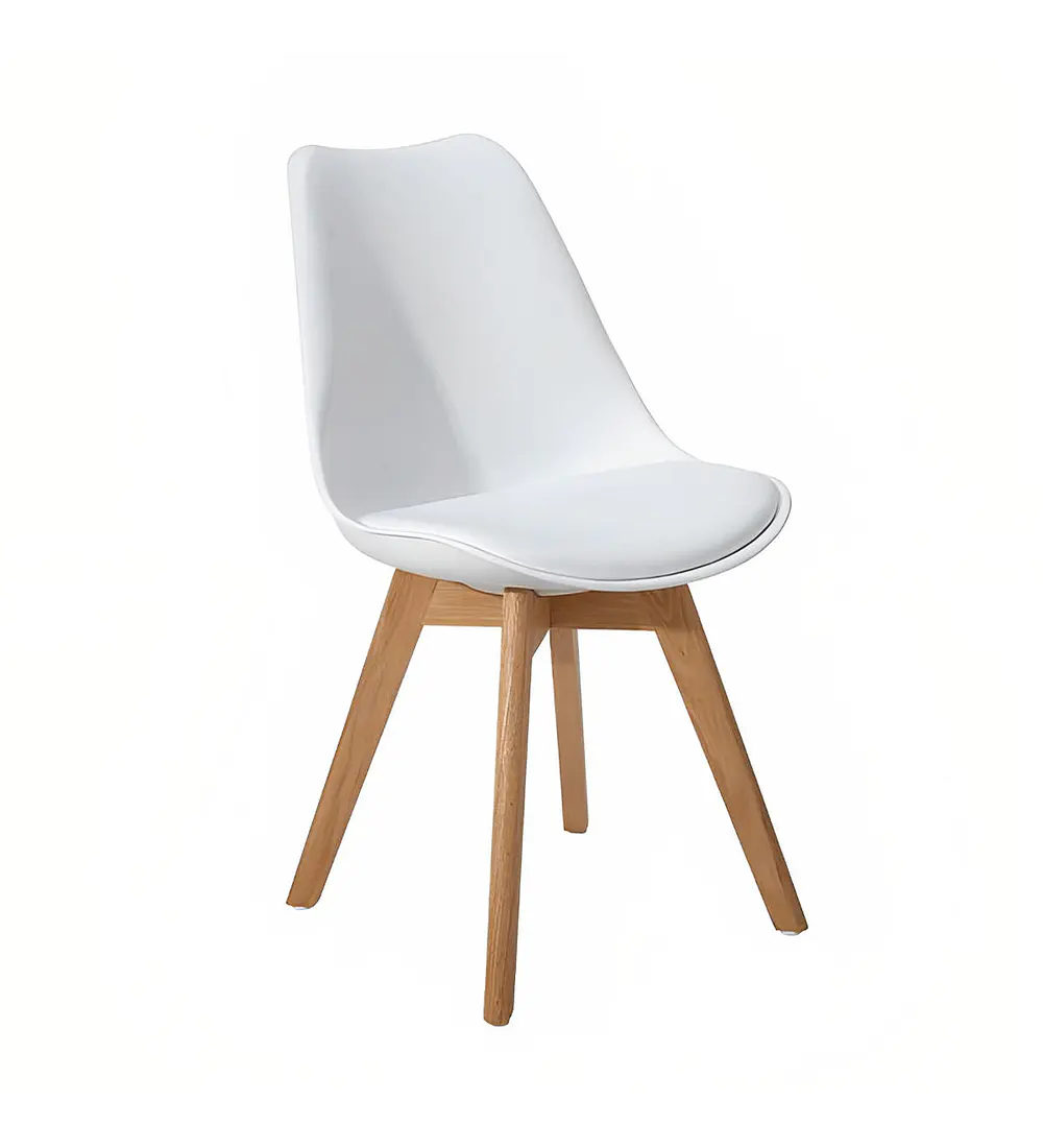 Comedor Mesa Wood 100cm + 4 Sillas Tulip  