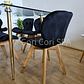Comedor Rubi Gold 160x80cms + 6 Sillas Mariposa Velvet - Miniatura 16
