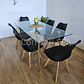 Comedor Rubi Gold 160x80cms + 6 Sillas Tulip - Miniatura 11