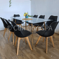 Comedor Rubi Gold 160x80cms  + 8 Sillas Tulip - Miniatura 10