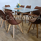Comedor Rubi Gold 160x80cms  + 8 Sillas Tulip - Miniatura 12