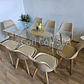 Comedor Rubi Gold 160x80cms  + 8 Sillas Tulip - Miniatura 18