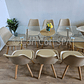 Comedor Rubi Gold 160x80cms  + 8 Sillas Tulip - Miniatura 28