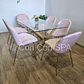 Comedor Medlock 140 x 90cm + 6 Sillas Beetle - Miniatura 7