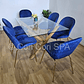 Comedor Medlock 140 x 90cm + 6 Sillas Beetle - Miniatura 9