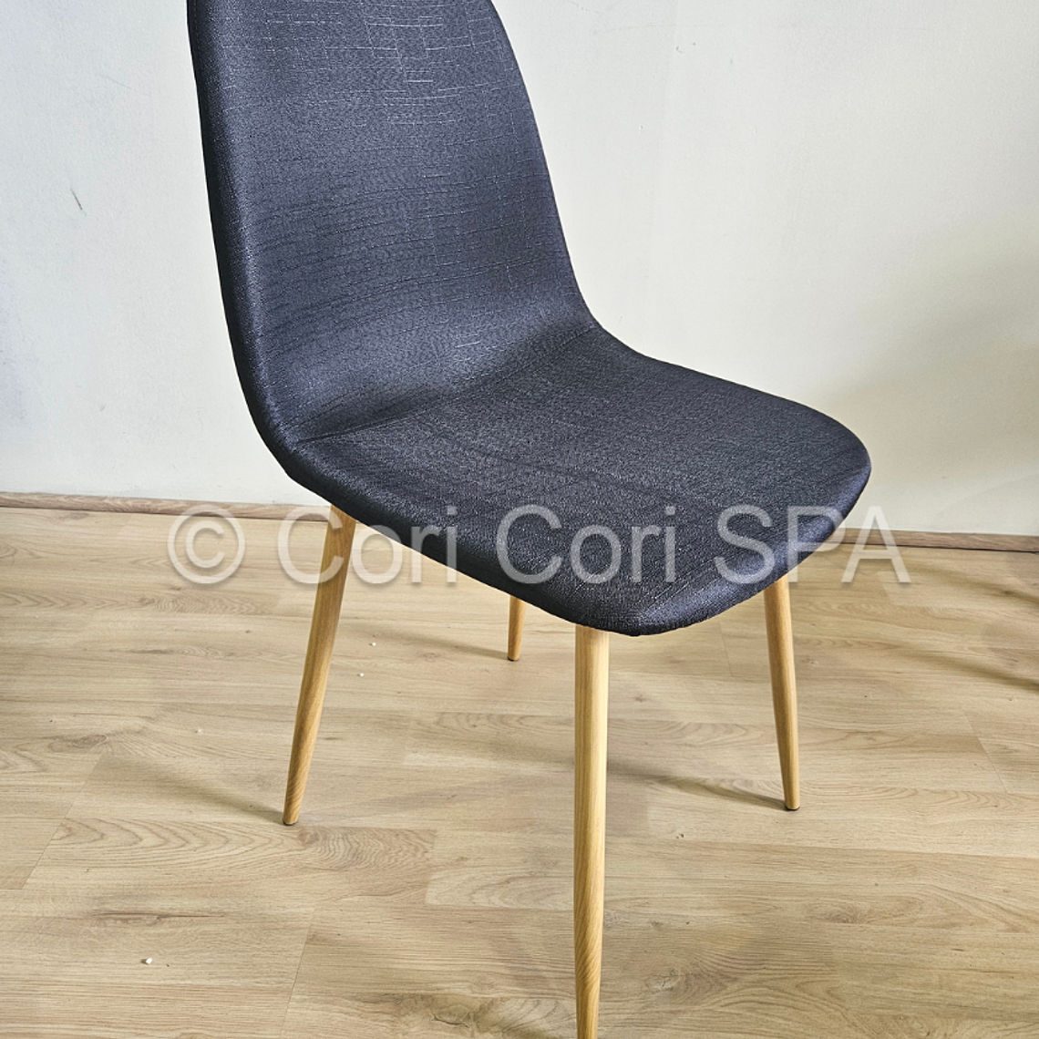 Silla Scoop Lino Wood 17
