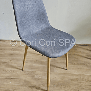 Silla Scoop Lino Wood