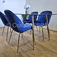 Comedor Rubi Gold 160x80cms + 4 Sillas Beetle - Miniatura 3