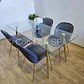 Comedor Rubi Gold 160x80cms + 4 Sillas Beetle - Miniatura 17