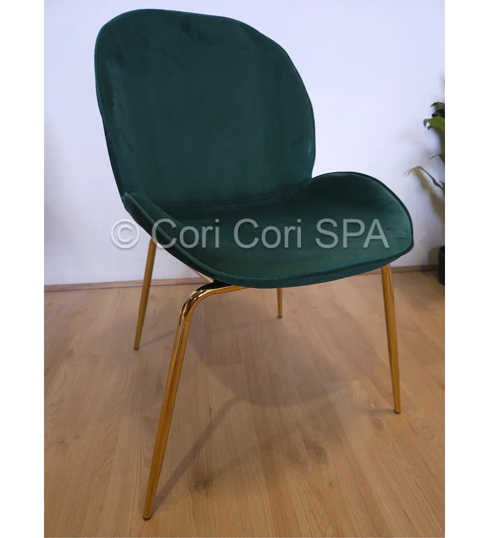 Comedor Rubi Gold 160x80cms + 4 Sillas Beetle
