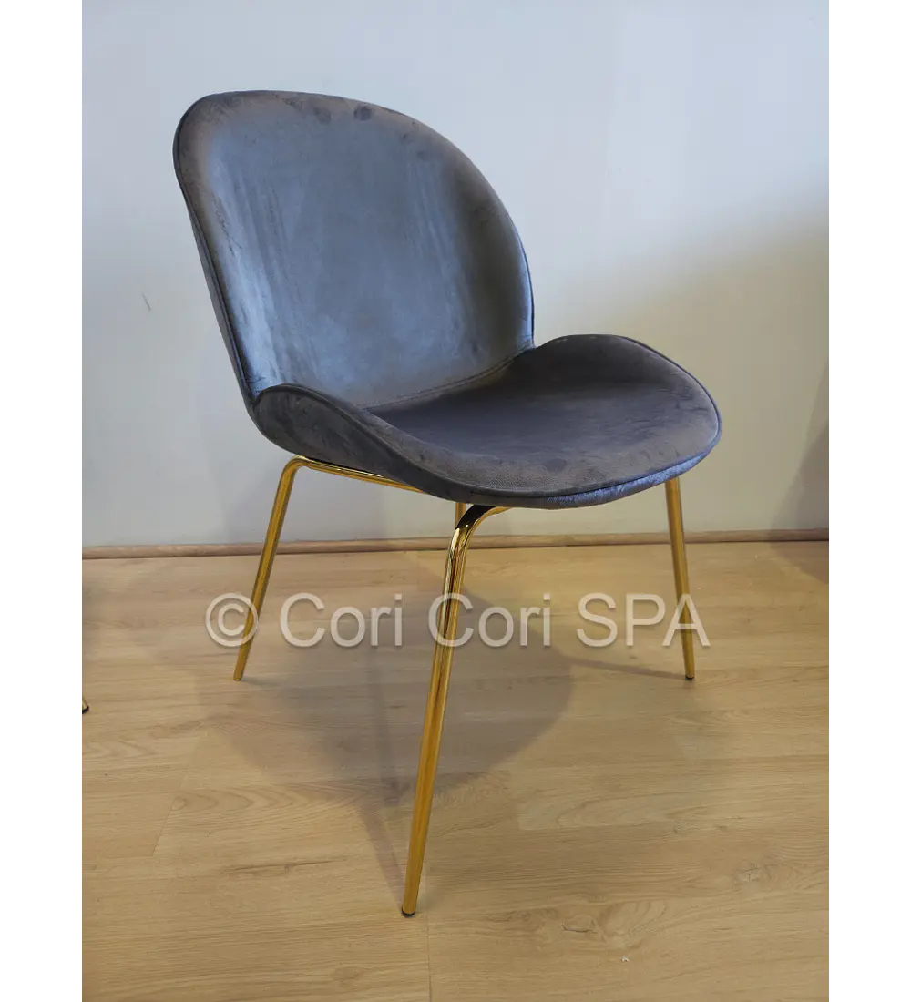 Comedor Rubi Gold 160x80cms + 4 Sillas Beetle