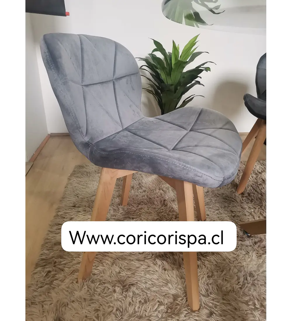 Comedor Rubi Gold Cuadrada 80x80cms + 2 Sillas Mariposa Velvet