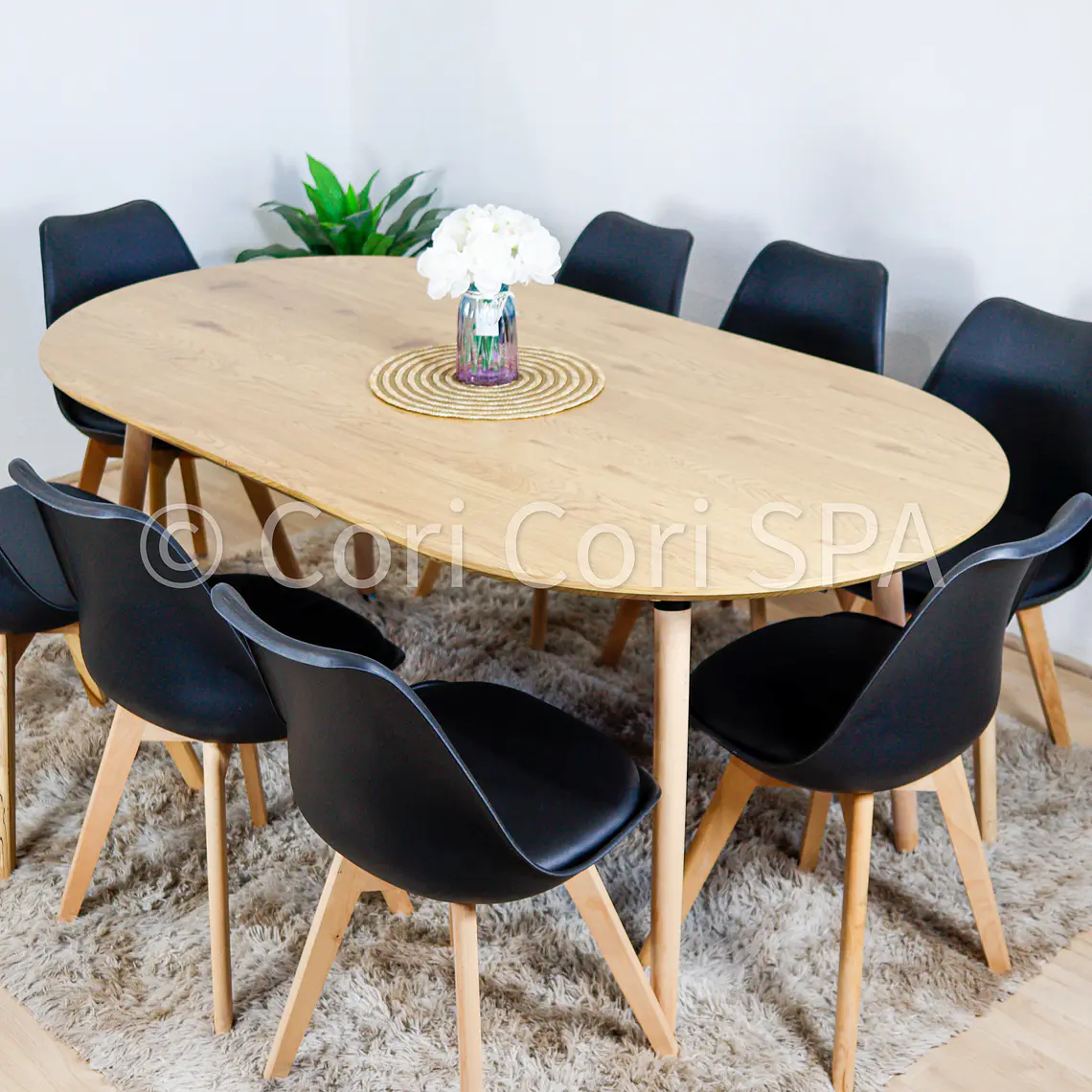 PREVENTA.- Comedor Mesa Expandible (100 - 180cms) + Sillas Tulip 4