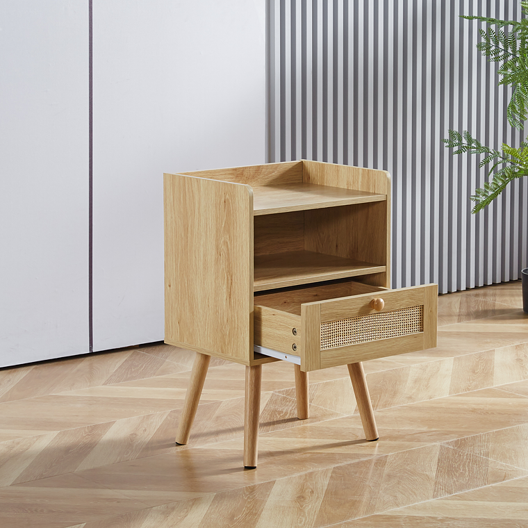 Velador Mesh Rattan con Cajon y Espacio 2