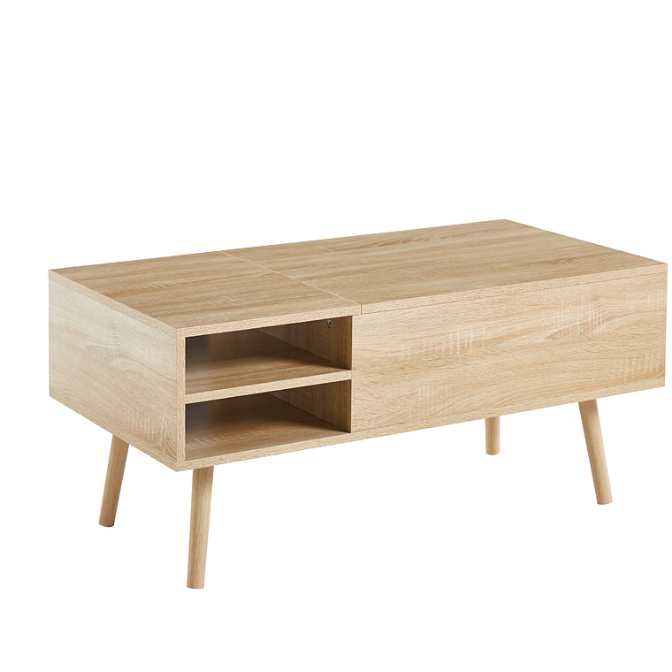 Mesa de Centro Elevable para Living - Madera 4