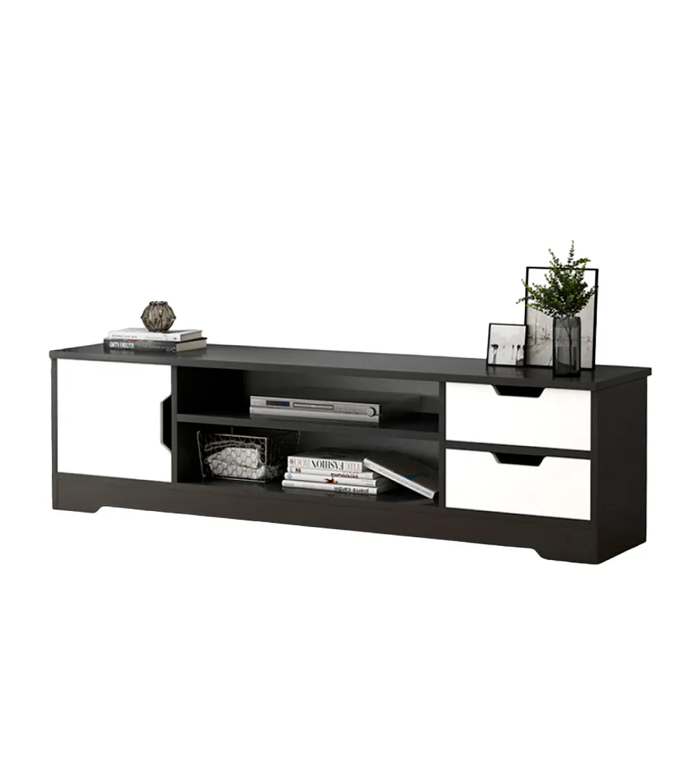 Rack de TV o Buffet con Cajones Night Black