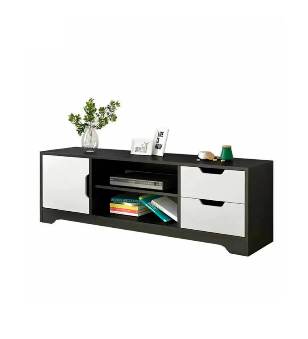 Rack de TV o Buffet con Cajones Night Black