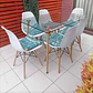 Comedor Rubi  130x80cm + 6 Sillas Eames - Miniatura 1