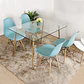Comedor Rubi  130x80cm + 6 Sillas Eames - Miniatura 2