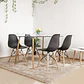 Comedor Rubi  130x80cm + 6 Sillas Eames - Miniatura 4
