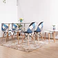 Comedor Rubi 130x80cm + 4 Sillas Patchwork  - Miniatura 2
