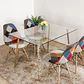 Comedor Rubi 130x80cm + 4 Sillas Patchwork  - Miniatura 3