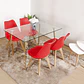 Comedor Rubi 130x80cm + 4 Sillas Tulip - Miniatura 6