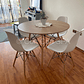 Comedor Mesa Wood 100cm + 4 Sillas Eames - Miniatura 1